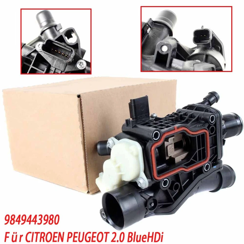 Boîtier du Thermostat 9804160380 Pour Peugeot 308 3008 508 5008 C4 2.0 Bluehdi  - Photo 1/4