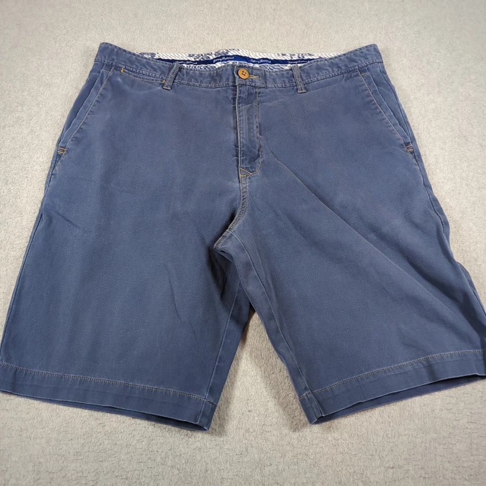 Tommy Bahama Shorts Mens 36 (Fit 37x10) Blue Casual Stretch Preppy Chino - Image 1 of 4