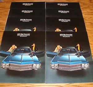 Original 1970 Chevrolet Full Size Sales Brochure Lot of 8 70 Impala Bel Air - Picture 1 of 2