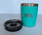 Toadfish Non-Tipping 9oz Rocks Tumbler Teal Hot or Cold Stainless Easy Slide Tab