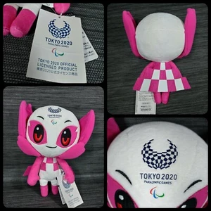 Japan Tokyo 2020 Paralympic Games Olympic 9” Mascot Pink Plush - Picture 1 of 10