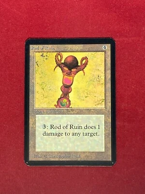 MTG Rod of Ruin Alpha Magic the Gathering  - Image 1 of 2