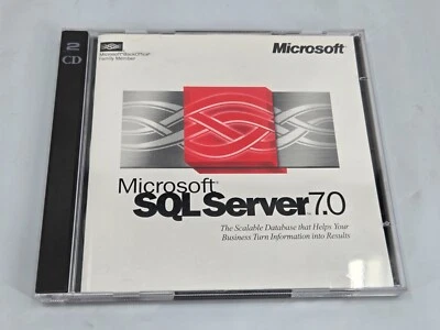 MICROSOFT X03-99941 SQL Server 7.0 Upgrade - SQL SERVER INTRO, 2 CD con LLAVE Foto 1 de 4