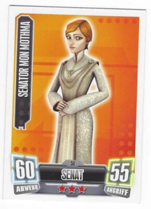 Force Attax Serie 2 54 - SENATOR MON MOTHMA - Senado - La República - Imagen 1 de 1