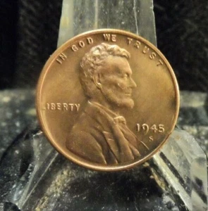UNCIRCULATED 1945S INCOLN WHEAT PENNY(41619) - Picture 1 of 3