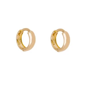 9ct Gold Huggie Hoop Earrings - Picture 1 of 6