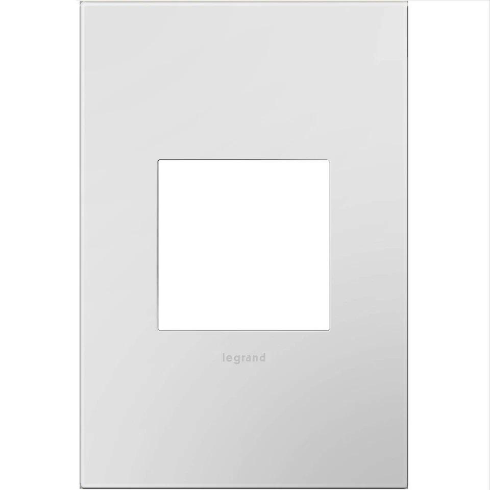Legrand Awp1g24 Adorne Plastic 1 Gang Wall Plate Powder White