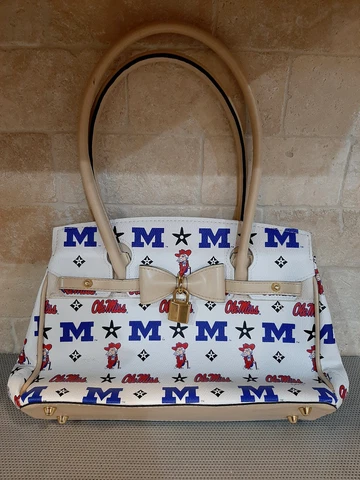 VTG Ole Miss Rebels Purse Handbag Colonel Reb University of Miss. Medium Size Cover