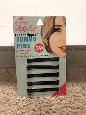 LADY LAURA Bob Pins Años 60 Antiguo Stock Cuidado del Cabello Publicidad Todo Propósito 7-20 Nuevo Foto 1 de 4