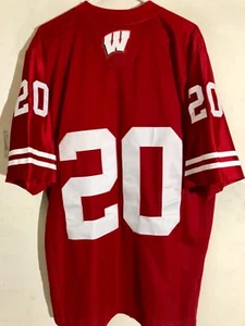 Adidas Premier NCAA Jersey Wisconsin Badgers #20 Red sz S - Picture 1 of 2