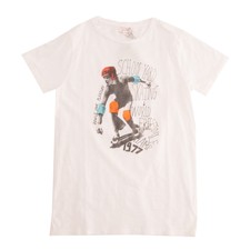 MORLEY T-Shirt Top Size 14Y Coated 'Flip Skater' Front Made in Portugal