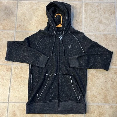 Zoo York NUEVO CON ETIQUETAS Para hombres S Gris Oscuro Mancha Sudadera con Capucha Cremallera Completa Sudadera Bolsillo Foto 1 de 4