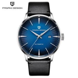 Pagani Design 2770 - Herren-Automatikuhr mit Datum & Lederarmband 43 mm - Bild 1 von 13