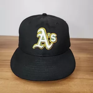 New Era Oakland A’s Baseball Cap 59Fifty Fitted Hat 7 1/8 On Field MLB - Picture 1 of 7
