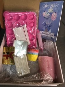 Cake Pop Maker Kit with 2 Silicone Mold Sets with 3 Tier Cake Stand - Picture 1 of 7