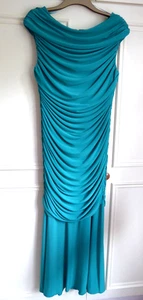 Gina Bacconi Ladies Size 16 Smart Green Maxi Sleeveless Evening/Party Dress - Picture 1 of 6