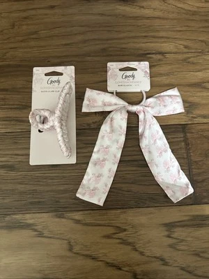 LoveShackFancy X Goody 🎀 Love Shack Fancy Satin Bow Pink Rosa Beaux Claw Clip - Image 1 of 4