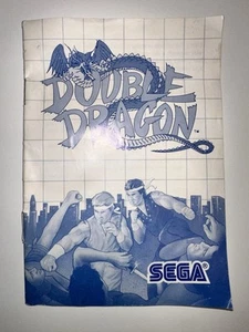 Double Dragon (Sega Master System, 1988) Manual Instruction Booklet Authentic - Picture 1 of 8