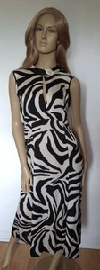 Beautiful Midi Occasion Dress By New Look Size 12 NWOT Cream And Black - Picture 1 of 3