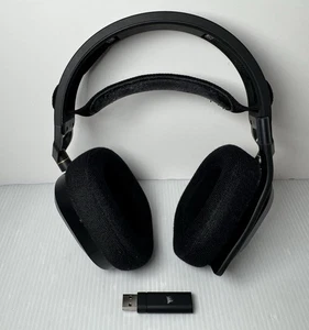 Corsair HS80 MAX Gaming Headset Wireless w/ Dongle USB Tested & Working - Picture 1 of 9