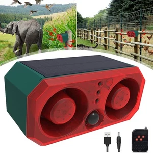 Solar Outdoor Motion Sensor Alarm LEDs Motion Detector Alarm with Remote Control - Picture 1 of 12
