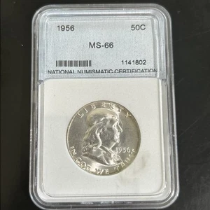 1956 50C Franklin Half Dollar - Bild 1 von 3