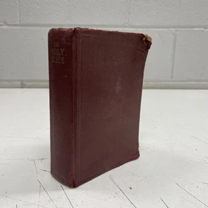 ORIGINAL VINTAGE OCCULT BIBLE BOOK Old New Testament Religious Church Prayer - Picture 1 of 7