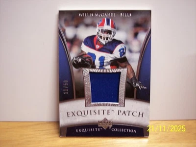 2006 WILLIS MCGAHEE EXQUISITE PATCH JERSEY #ED 11/50 BUFFALO BILLS - Image 1 of 3
