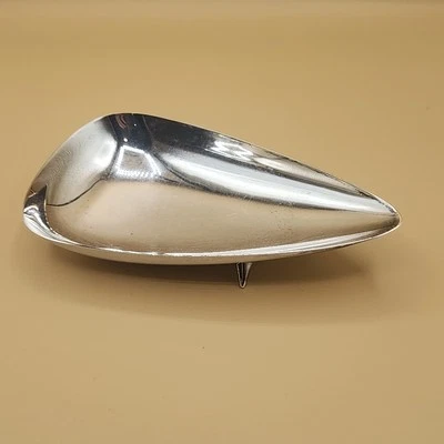 Reed & Barton Trinket Candy Dish Teardrop Silverplated #94 Catchall 7" MCM Vtg - Image 1 of 4