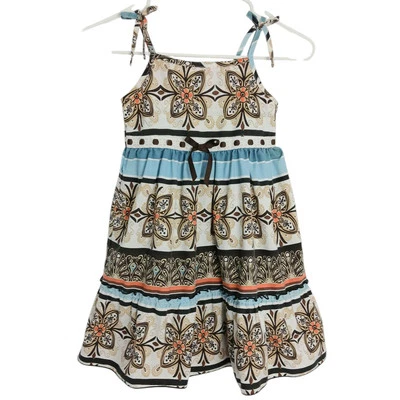 Vestido Blueberi Boulevard Niña 6 Sin Mangas Floral Verano Solero Foto 1 de 4