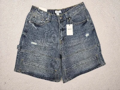 Novo com etiquetas! Shorts jeans carpinteiro jeans azul feminino FOREVER 21 tamanho XL - Imagem 1 de 2