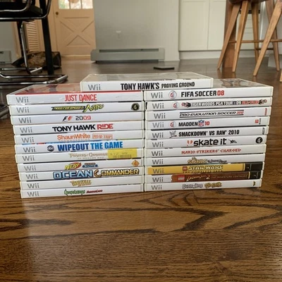 Nintendo Wii Game Lot Bundle Lot Of 23 Video Games Tested Working - Image 1 of 4