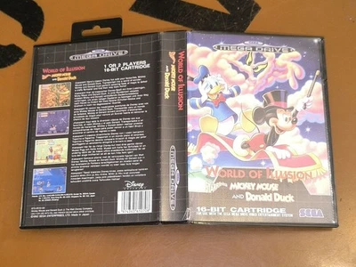 ## SEGA Mega Drive - Disney´s World of Illusion / MD Spiel - CIB gebraucht ## - Bild 1 von 2