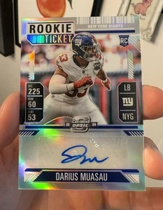 DARIUS MUASAU 2024 CONTENDERS OPTIC ROOKIE TICKET SILVER RC AUTO Q4274 MINT - Picture 1 of 4