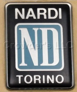 Nardi "ND" Torino Logo 32mm x 43mm BRAND NEW MADE IN ITALY - Part # 0352.00.0003 - Picture 1 of 1