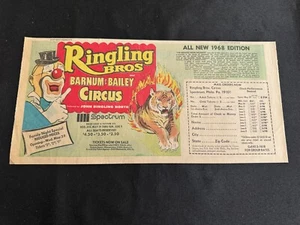 Anuncio dominical #05a RINGLING BROS. & BARNUM & BAILEY CIRCUS SHOW FILADELFIA 1968 - Imagen 1 de 1