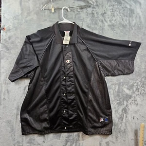 Vintage Champion Jersey Mens Basketball Shooting Warmup Black New With Tag - Picture 1 of 4