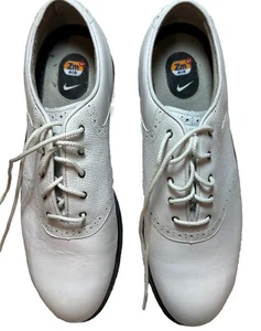 Nike Golf Air Zoom Gore-Tex Men’s 8.5 VINTAGE White Clean Leather No Spikes - Picture 1 of 12