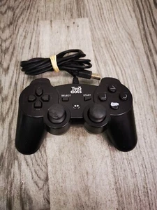 Two Dots USB Wired Controller - Black - For PS3 *FAULTY* - Picture 1 of 8