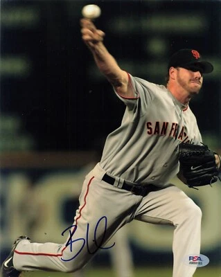 Brian Wilson San Francisco Giants Signed Autograph 8 x 10 Photo PSA DNA - Image 1 of 2