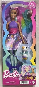 Barbie Puppe a Touch of Magic Barbie in Fee Glyphi HLC35 mit Haustier Ente Mattel - Bild 1 von 6