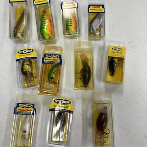 11 Stück Nos Storm Wiggle Warze/Dünner Fisch "1 Preis" Angelköder - Bild 1 von 11