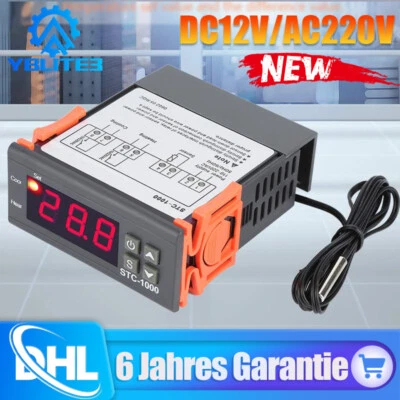 MARKENLOS STC-1000 Digitaler Temperaturregler Celsius 12V 220V Heizung Kühlregler Sensor