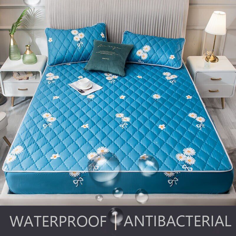 Cheapest Wholesale Mattress Protector Quilted Mattress Cover King Queen Quilted Bed Fitted Sheet