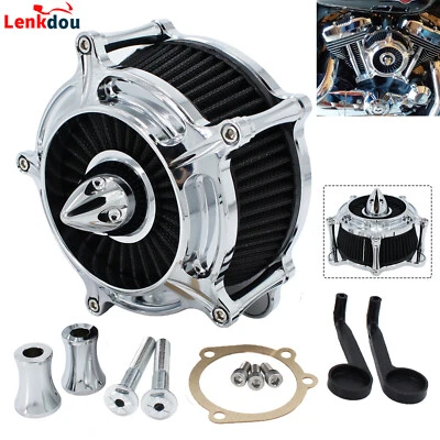 For Harley Softail Dyna Electra Glide Road King Chrome Air Cleaner Intake Filter - Image 1 of 4