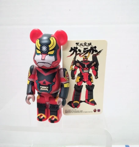 Be@rbrick Tengen Toppa Gurren Lagann 100% Series 17 SF Medicom Figure w/Card Cover