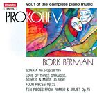 Boris Berman - Piano Music 1 [New Cd]