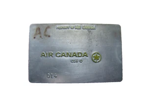 AIR CANADA AIR TICKET VALIDATION PLATE CARD REISEBÜRO EIGENTUM VON - Bild 1 von 4