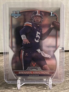 2022 Bowman Chrome University Brennan Armstrong 1st bowman Virginia - Bild 1 von 2