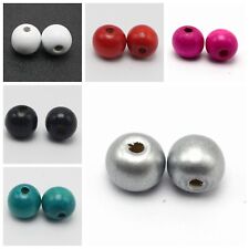 25 Large Round Wood Beads 20mm Wooden Beads Color for Choice Jewelry Craft DIY
